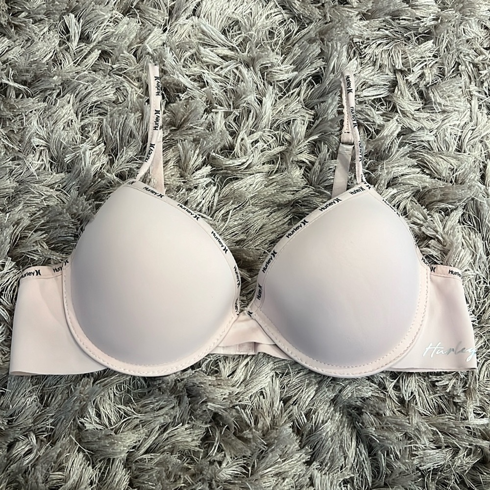 NWOT, Hurley Women’s size 36B Light Pink Push Up Bra